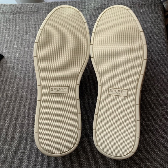 Sperry Pink A/O Top Sider Platform Leather Shoes Size 8.5 - Picture 9 of 16